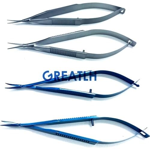 Micro scissors 12.5cm Capsule membrane Scissors Ophthalmic microsurgery scissors eye instrument