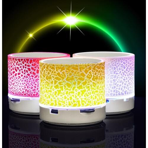A9 Bluetooth Speaker Mini Wireless Loudspeaker Crack LED TF FM USB Subwoofer bluetooth Speakers mp3 stereo audio music player