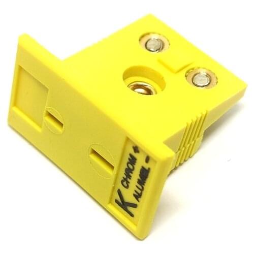 K Type Mini Female Panel Mount Thermocouple Connector