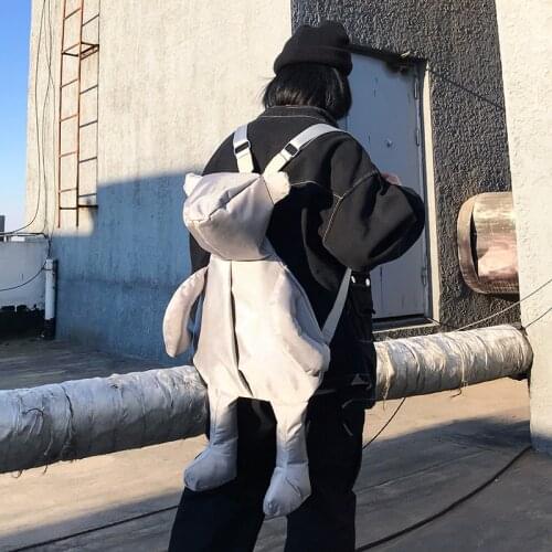 Fashion Personality Bear Female Backpack Punk Style School Bags Designer Backpacks For Adolescent Girls Gifts