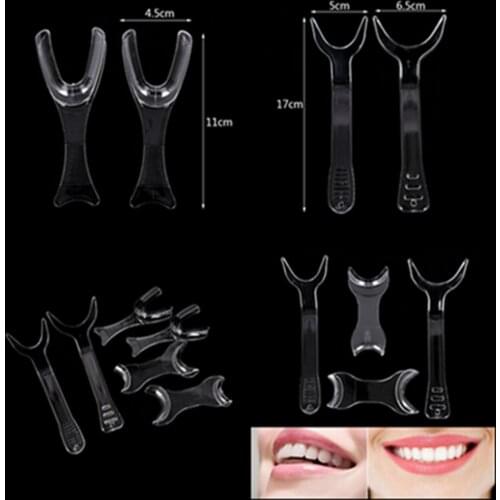 New 4pcs/6pcs/set Dental Tooth Intraoral Lip Cheek Retractor Mouth Opener Set Orthodontic Brace Trays Equipment