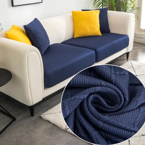 Solid Color Stretch Sofa Seat Cushion Cover Sofa Covers for Living Room Removable Elastic Seat Chair Cover Furniture Protector