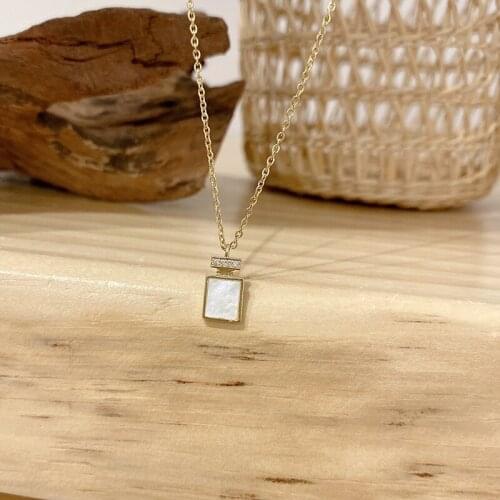 Necklace Women New Design Sense Perfume Bottle Necklace Women Temperament High Sense Clavicle Chain Trend Accessories For Women