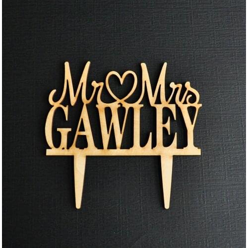 Personalized name Wedding cake topper,Mr and Mrs Wedding cake topper, Custom Wedding Party Decoration Supplies
