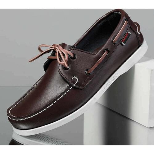 Walking Shoes for Men Lightweight Sneakers Breathable Boat Shoes Autumn Street Sports Shoes Slip-On Soft Outdoor Jogging Shoe R2