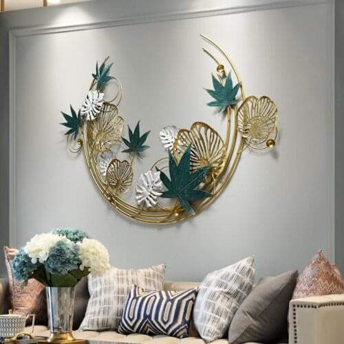 Nordic wind creative living room three-dimensional metal wrought iron wall decoration room decor aesthetic