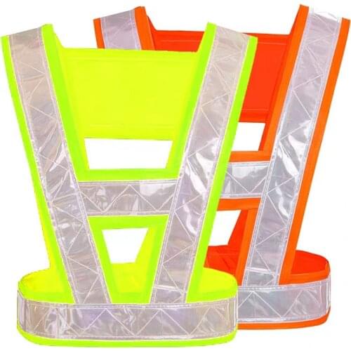 Unisex Reflective Strap Vest Safety Vests High Visibility Reflective Vest Security Traffic Night Running Cycling Vest Jacket