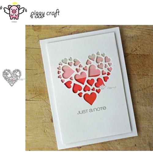 Piggy Craft metal cutting dies cut die mold Heart love decoration Scrapbook paper craft album card punch knife art cutter die