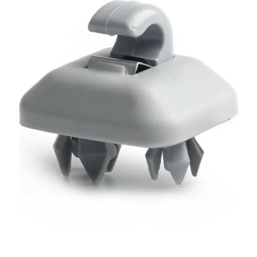 Solid Color ABS Car Sun Visor Hook Clip Bracket Replacement Grey Suitable For Multiple Models Cars