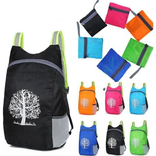 Unisex Foldable Backpack Hiking Camping Bag Ultra Lighting Light Outdoor Sport Backpack Waterproof Folding Backpack for Travel