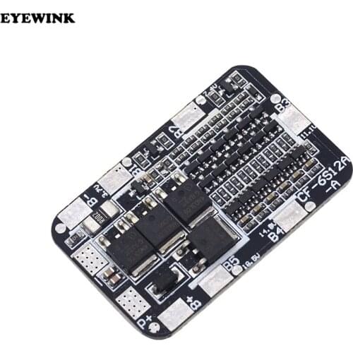6S 18650 Lithium Battery Protection Board 6 Cell Pack Li-ion 3.7V Protect Module 25.2V 15A BMS PCB PCM for electric drill