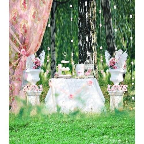 Green garden marriage Fotografia background vinyl wedding photo backdrop for photography studio accessories photophone CM-6938