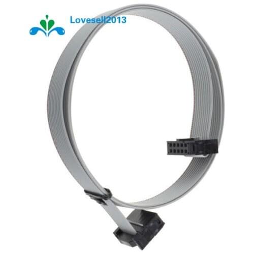 2PCS 70CM 10 Pin USB ASP ISP JTAG AVR wire 10P IDC Flat Ribbon DATA Cable 2.54mm