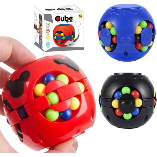 2021 Rotating Magic Bean Fidget Toys for Anxiety Desk Toy Stress Relief Autism Infinity Cube Sensory Toys Kids Toy Adult Toys