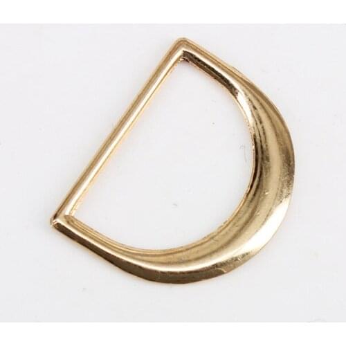 50piece 25mm Gold Tone Metal D Ring Belt Buckle for Backpack Straps Luggage Garment Fasteners Accessories Craft K407