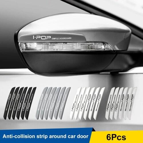 6Pcs Car Door Edge Protection Guards Buffer Trim Molding Protection Strip Scratch Protector Door Edge Guards Trim Buffer Strips