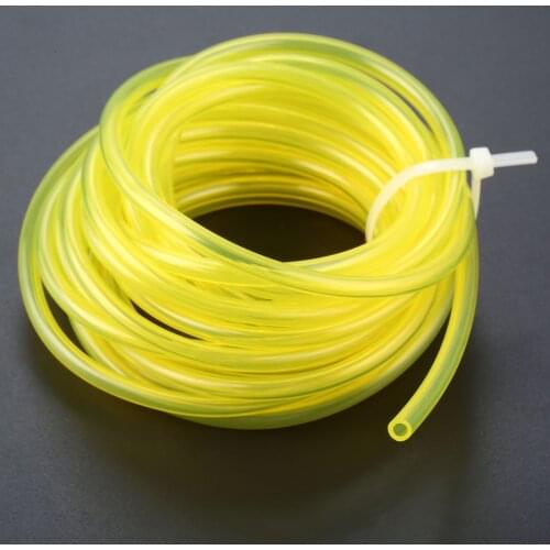 Chainsaw Fuel Tank Spare Parts Yellow Oil Pipe Chain Saw Spare Parts Yellow Oil Pipe Inner Dia 3mm 5 Meter Garden Power Tools