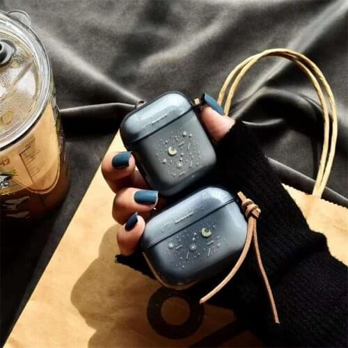 Cute Space Planet Earphone Case For Airpods Pro Star Moon Starry Sky Luxury Soft TPU Cover for Airpods Air pods 2 Earphone Case