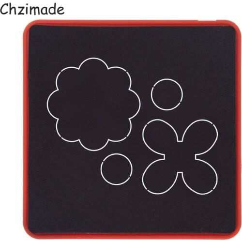 Chzimade Flower Shaped Wooden Leather Cutting Dies Mold Steel Puncher Leathercraft Mould For Diy Embossing Machine
