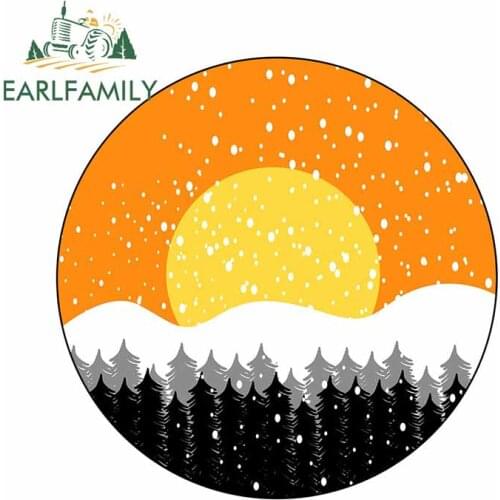 EARLFAMILY 13cm x 12.8cm for Scenery Windows Car Stickers Anime Laptop Decal Waterproof Occlusion Scratch Decoration