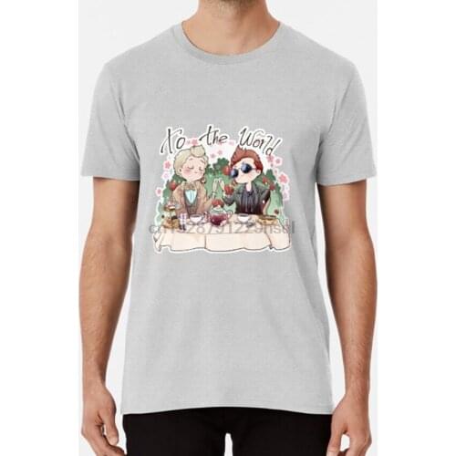 To the World T shirt good omens buenos presagios crowley azirafel angels demons ritz
