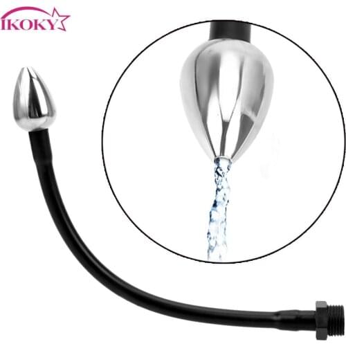 IKOKY Anal Cleaner Anal Syringe Vaginal Rinse Cleansing for Ass Healthy Anal Plug Sex Toys for Men Women Gay Enema Shower Nozzle