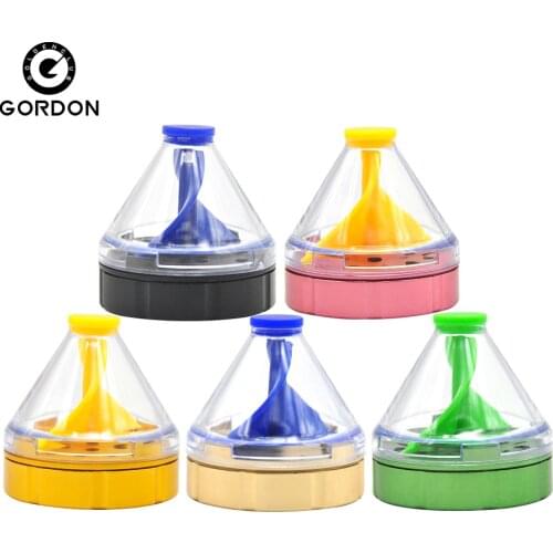 GORDON Aluminum Grinder 50MM Funnel Cones Filling Herb Grinder 2 Parts Tobacco Grinder With Blade Teeth Spice Smoking Miller