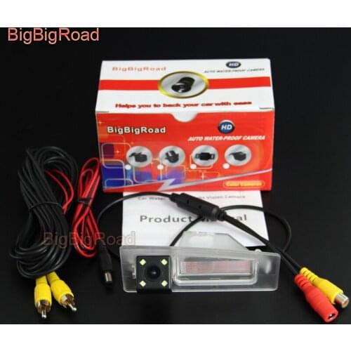 BigBigRoad Car Rear View Reverse Backup Parking CCD Camera For Mazda 3 Mazda3 Axela Sedan BM 2014 2015 2016 2017 Night Vision