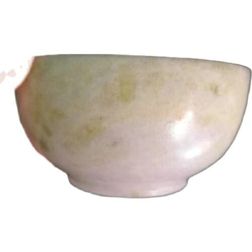 China Handmade Jade Carving 100%Natural Jade Bowls, Available Rice Bowl