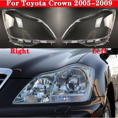 Car Front Headlight Cover For Toyota Crown 2005-2009 Headlamp Lampshade Lampcover Head Lamp light Covers glass Lens Shell Caps