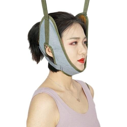 Neck Massager Cervical Traction Device Kit Neck Back Stretcher Portable Adjustment Chiropractic Back Head Massager Relaxation