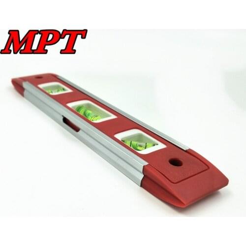 Mini Spirit Level Bubbles Horizontal Ruler 9''/22.5cm with three vial 45 90 180