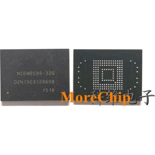 NCEMBS99-32G eMMC BGA169 NAND Flash IC 32GB Memory Store Chip Soldered Ball 2pcs/lot