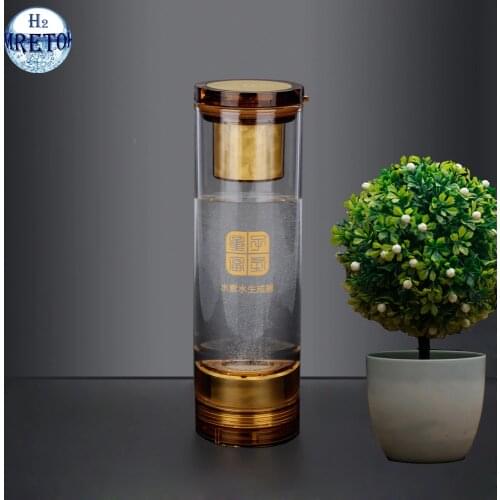 Rechargeable Molecular Resonance/MRETOH 7.8HZ + PEM Electrolysis Hydrogen Rich Water Generator Drink Alkaline H2 Ionizer Bottle