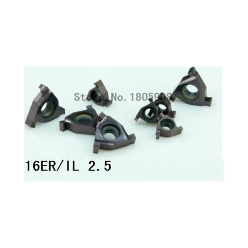 10PCS 16ER/IL 2.5 carbide turning insert ,Cutting inserts, Factory outlets,the lather, slot blade,for Grooving Holder SER /SNL