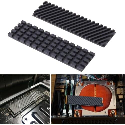 Chute/Grid 1.5/2/3/4mm Pure Copper Graphene Heatsink M.2 NGFF 2280 PCI-E NVME SSD Thermal Pad Cooler for computer laptop C26