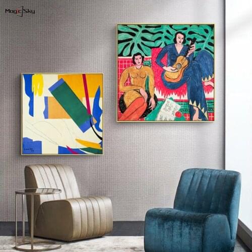 Retro Henri Matisse Masterpiece Posters and Prints Vintage Abstract Canvas Painting Wall Art Pictures for Living Room Home Decor