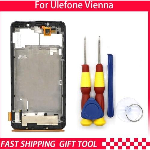 Touch Screen LCD Screen LCD Display For Ulefone Vienna Digitizer Assembly With Frame Replacement Parts+Repair Tool