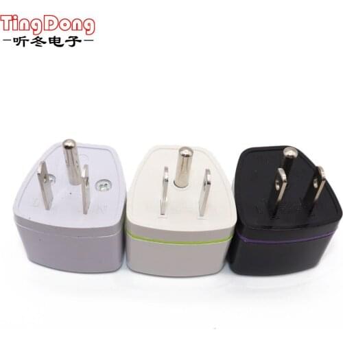 TingDong Universal EU UK AU to US USA Canada AC Travel Power Plug Adapter Converter 10A 250V