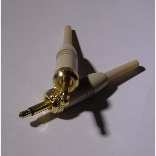 High quality 5pcs/lot complexion 3.5mm stereo audio plug with all-metal case and gold plated female thread plug
