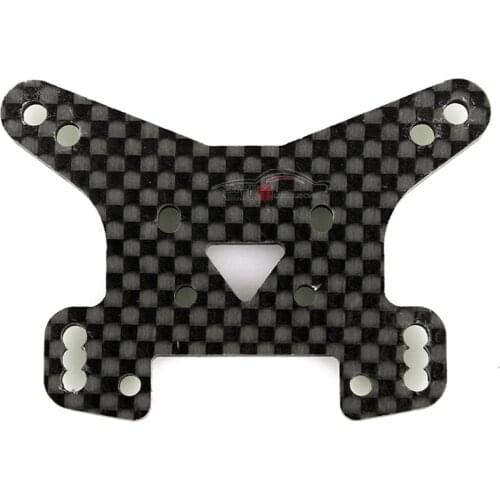 LC Racing 1/14 Parts L6092 2.5mm Carbon Fiber Rear Shock Absorber Fixed Mount for RC Car Buggy Off-road Vehicle Monster General