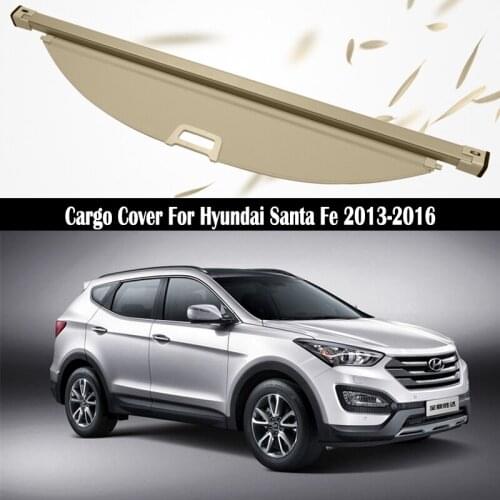 Rear Cargo Cover For Hyundai Santa Fe ix45 2013 2014 2015 privacy Trunk Screen Security Shield shade Auto Accessories