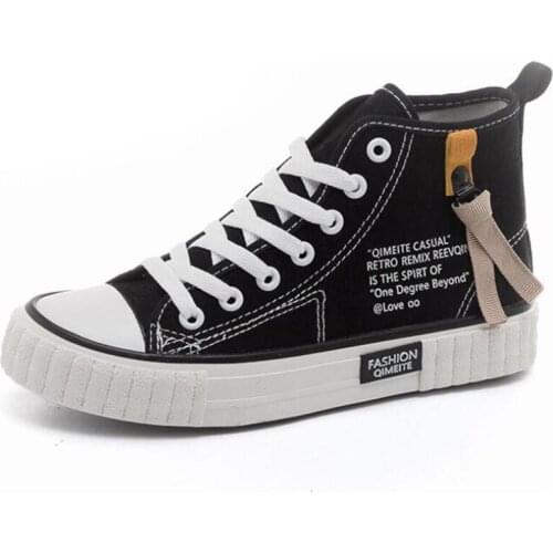 2020 new high top canvas shoes women Harajuku ulzzang all-match casual women sneakers fashion women vulcanized shoes platform