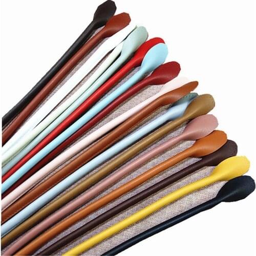 1pcs 31Cm PU Bag Strap Hand Sewing Bag Handle Vertical Bar Bag Belt DIY Accessories Bags Solid Color Handle PU Leather Handle