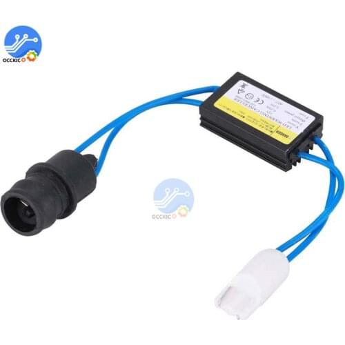 1pcs LED Warning Canceller Decoder 12V T10 Cable for 501 T 10 W5W 192 168 Car LED Lights Error Load Resistor