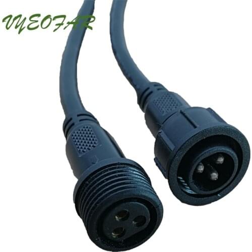 10 pairs 2 Core 3 core 4 core 2 pin Waterproof pigtail Cord Led Strip Wire Connector,20cm;IP65 waterproof PVC Led Wire harness