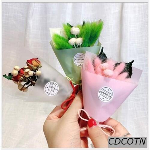 20pcs Car Air Freshener Dried Flower Mini Bouquet Gift Box Air Conditioner Outlet Perfume Clip Auto Accessorie Fragrance Diffuse