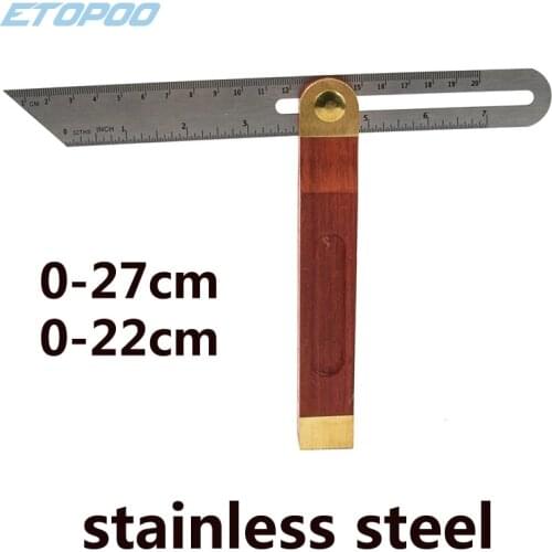 22CM 27CM Craftsman Sliding T Bevel Square Gauge Protractor Angle Transfer Tool With Bubble For Accurate Angles Measuring Tool
