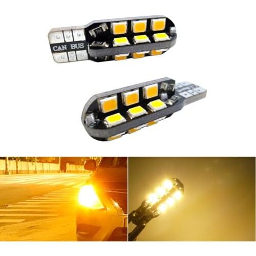 2x Canbus LED T10 W5W Clearance Parking Light Wedge Light For VW Passat Mazda 5 Shkoda Rapid Subaru XV A Priori BMW E46