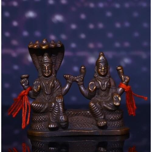 3"Tibet Buddhism Old Bronze Lima Copper Engraved Elephant Trunk God of Wealth Nagarjuna Sitting Buddha Enshrine the Buddha